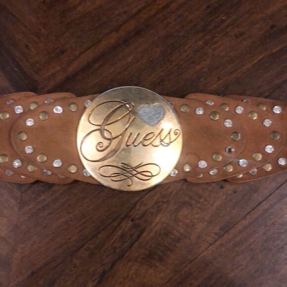 COPY - Guess genuine leather belt with rhinestone… - Picture 2 of 3